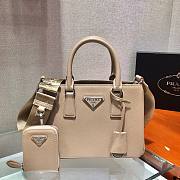 Prada Galleria Saffiano leather small bag - beige | 1BA296 - 3