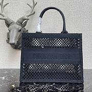 DIOR | Medium Book Tote Hollows Black - 36.5cm - 1