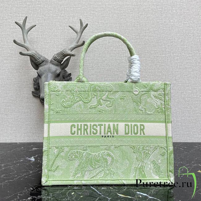 Dior tote book reverse green 36cm - 1
