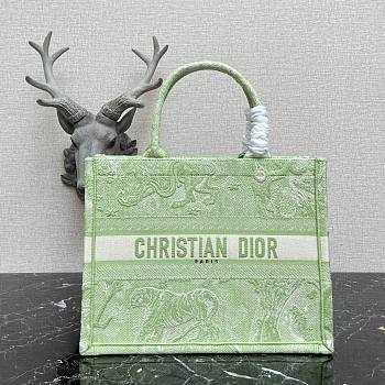 Dior tote book reverse green 36cm