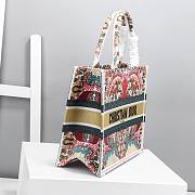DIOR Book Tote Embroidery Flower 36 cm - 5