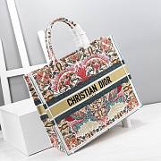 DIOR Book Tote Embroidery Flower 41 cm - 3