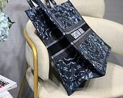 Dior book tote blue storm embroided 41cm - 5