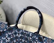 Dior book tote blue storm embroided 41cm - 3