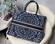 Dior book tote blue storm embroided 41cm - 2