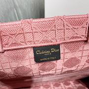 DIOR Book Tote Pinky Cannage Embroidery 41cm - 2
