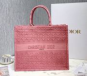 DIOR Book Tote Pinky Cannage Embroidery 41cm - 1