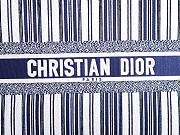 DIOR Book Tote Blue Check'n'Dior Embroidery 41cm - 2