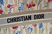 DIOR Book Tote Flower Embroidery 41cm - 2