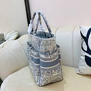 DIOR | Book Tote Gray Design Embroidery - 41cm - 6