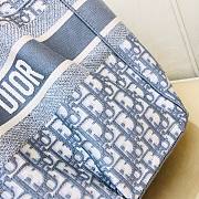 DIOR | Book Tote Gray Oblique Embroidery - 41cm - 3