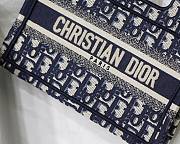 DIOR Book Tote Mini Embroidery Blue - 2