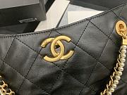 Chanel Quilted Calfskin Shopping Bag with Crystal Pearls Black 2020 | AS2213  - 6