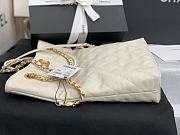 Chanel Quilted Calfskin Shopping Bag with Crystal Pearls White 2020 | AS2213 - 2