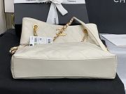 Chanel Quilted Calfskin Shopping Bag with Crystal Pearls White 2020 | AS2213 - 4