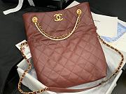 Chanel Quilted Calfskin Shopping Bag with Crystal Pearls Red 2020 | AS2213 - 4