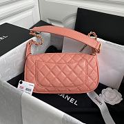 Chanel Grained Leather Hobo Bag Orange | B01960 - 6