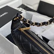 Chanel Grained Leather Hobo Bag Black | B01960 - 6