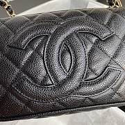 Chanel Grained Leather Hobo Bag Black | B01960 - 5