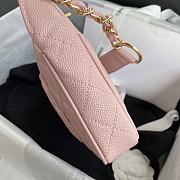 Chanel Grained Leather Hobo Bag Pink | B01960 - 6
