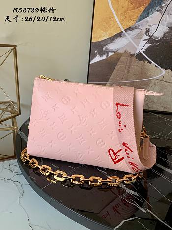 LV Limited Edition Coussin PM Monogram-embossed puffy lambskin Leather | M58739