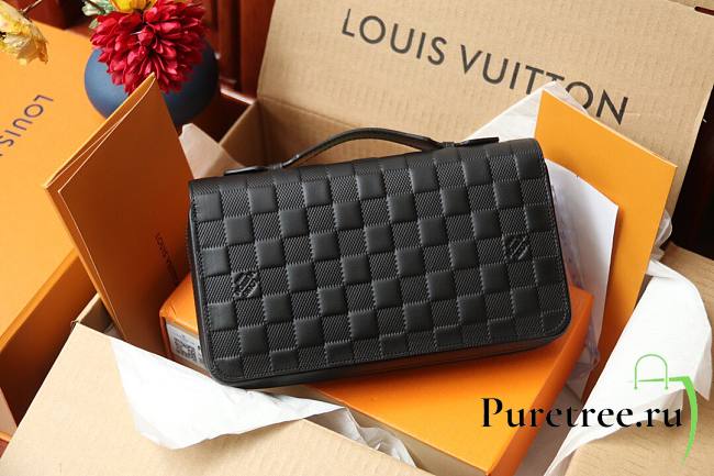 LV Zippy XL Wallet Damier Graphite Black | N41503 - 1