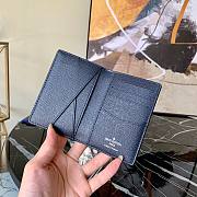 LV Multiple Wallet Damier Graphite Canvas in Blue | N60441 - 4