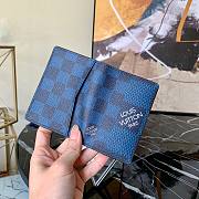 LV Multiple Wallet Damier Graphite Canvas in Blue | N60441 - 2