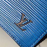 Louis Vuitton ZIPPY VERTICAL Epi Leather Blue | M80789 - 2