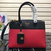 PRADA Medium Esplanade Leather Tote Bag Red | 1BA046 - 1