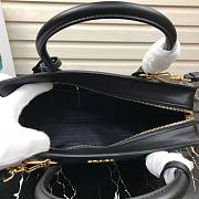 PRADA Medium Esplanade Leather Tote Bag Black | 1BA046 - 6