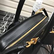 PRADA Medium Esplanade Leather Tote Bag Black | 1BA046 - 2