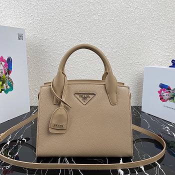 Prada Saffiano leather Kristen handbag beige | 1BA297