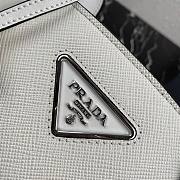 Prada Saffiano leather Kristen handbag white | 1BA297 - 5