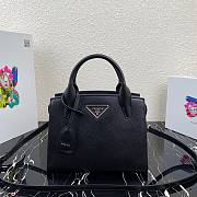 Prada Saffiano leather Kristen handbag in black | 1BA297 - 1