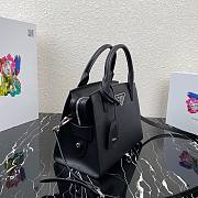 Prada Saffiano leather Kristen handbag in black | 1BA297 - 4