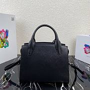 Prada Saffiano leather Kristen handbag in black | 1BA297 - 5