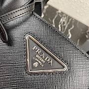 Prada Saffiano leather Kristen handbag in black | 1BA297 - 6