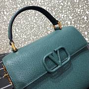 Valentino Medium Vsling Grainy Cafskin Handbag Blue | 2828 - 3