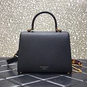Valentino Medium Vsling Grainy Cafskin Handbag Black | 2828 - 5