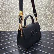 Valentino Medium Vsling Grainy Cafskin Handbag Black | 2828 - 4