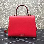 Valentino Medium Vsling Grainy Cafskin Handbag Red | 2828 - 4