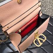 Valentino Medium Vsling Grainy Cafskin Handbag Beige | 2828 - 6