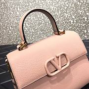 Valentino Medium Vsling Grainy Cafskin Handbag Beige | 2828 - 2