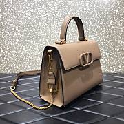 Valentino Medium Vsling Grainy Cafskin Handbag Light Brown | 2828 - 2