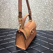 Valentino Medium Vsling Grainy Cafskin Handbag Brown | 2828 - 3