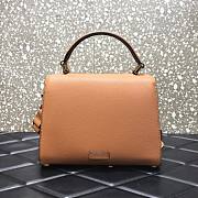 Valentino Medium Vsling Grainy Cafskin Handbag Brown | 2828 - 5