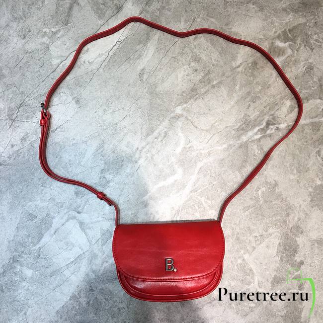 Balenciaga shoulder bag red leather | 409230 - 1