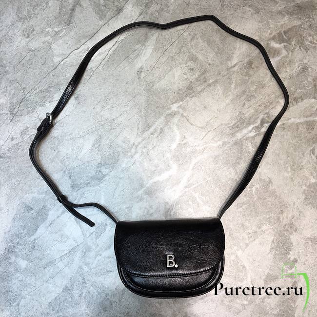 Balenciaga shoulder bag black leather | 409230 - 1