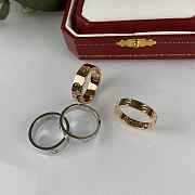 Cartier Love Rings ( Rose Gold, Silver, Gold for men 5.5mm & women 3.6mm) - 2